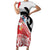 Fiji and Tonga Rugby Custom Family Matching Short Sleeve Bodycon Dress and Hawaiian Shirt Flying Fijians Ikale Tahi Together Pacific - Polynesian Pride