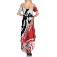 Fiji and Tonga Rugby Custom Family Matching Summer Maxi Dress and Hawaiian Shirt Flying Fijians Ikale Tahi Together Pacific - Polynesian Pride