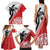 Fiji and Tonga Rugby Custom Family Matching Tank Maxi Dress and Hawaiian Shirt Flying Fijians Ikale Tahi Together Pacific - Polynesian Pride