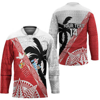 Fiji and Tonga Rugby Custom Hockey Jersey Flying Fijians Ikale Tahi Together Pacific - Polynesian Pride