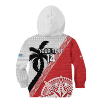 Fiji and Tonga Rugby Custom Kid Hoodie Flying Fijians Ikale Tahi Together Pacific - Polynesian Pride