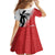 Fiji and Tonga Rugby Custom Kid Short Sleeve Dress Flying Fijians Ikale Tahi Together Pacific - Polynesian Pride