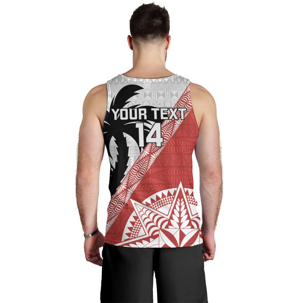 Fiji and Tonga Rugby Custom Men Tank Top Flying Fijians Ikale Tahi Together Pacific - Polynesian Pride