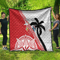 Fiji and Tonga Rugby Custom Quilt Flying Fijians Ikale Tahi Together Pacific - Polynesian Pride