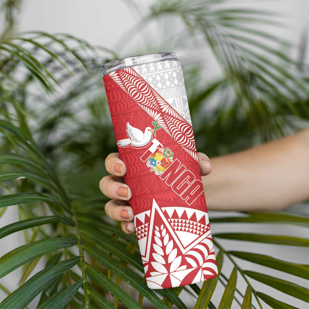 Fiji and Tonga Rugby Skinny Tumbler Flying Fijians Ikale Tahi Together Pacific - Polynesian Pride