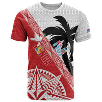 Fiji and Tonga Rugby Custom T Shirt Flying Fijians Ikale Tahi Together Pacific - Polynesian Pride