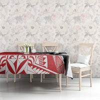 Fiji and Tonga Rugby Custom Tablecloth Flying Fijians Ikale Tahi Together Pacific - Polynesian Pride