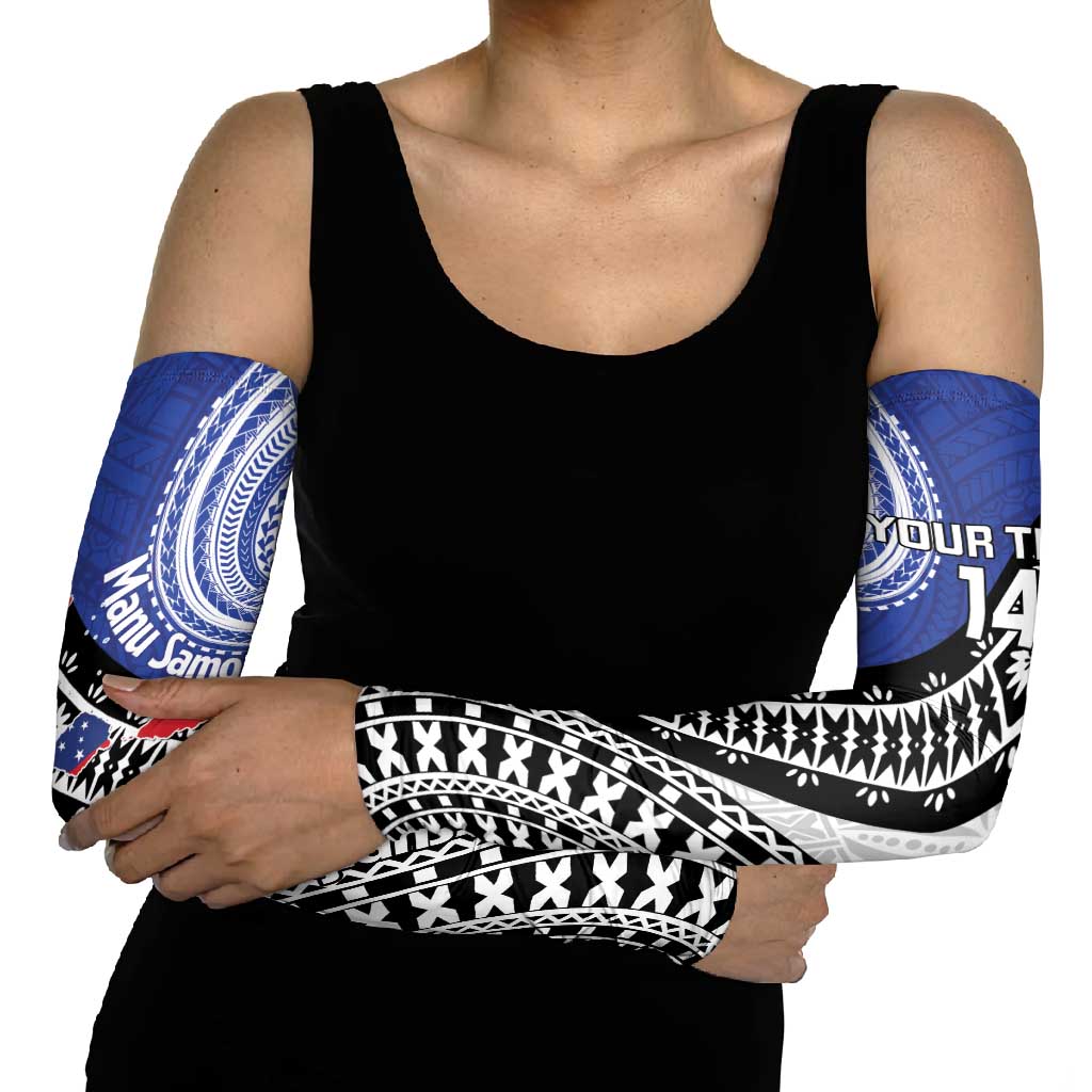 Fiji an Samoa Rugby Custom Arm Sleeves Flying Fijians Manu Samoa Together Pacific LT14 - Polynesian Pride