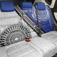 Fiji an Samoa Rugby Custom Back Car Seat Cover Flying Fijians Manu Samoa Together Pacific - Polynesian Pride