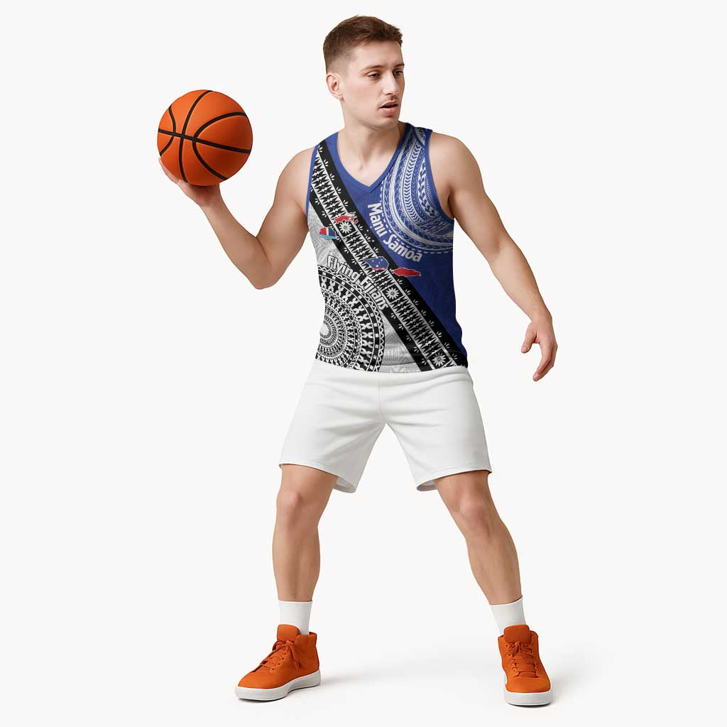 Fiji an Samoa Rugby Custom Basketball Jersey Flying Fijians Manu Samoa Together Pacific LT14 - Polynesian Pride