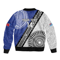 Fiji an Samoa Rugby Custom Bomber Jacket Flying Fijians Manu Samoa Together Pacific LT14 - Polynesian Pride