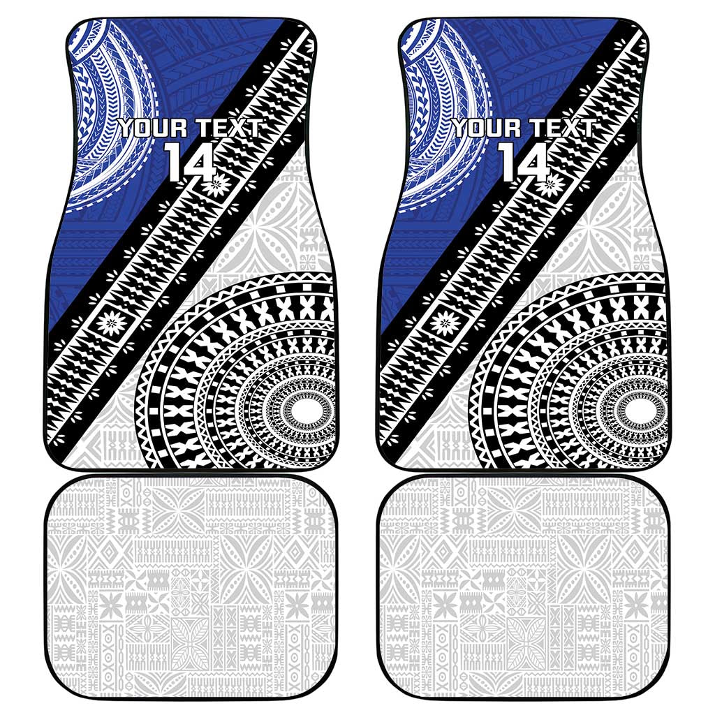 Fiji an Samoa Rugby Custom Car Mats Flying Fijians Manu Samoa Together Pacific LT14 - Polynesian Pride