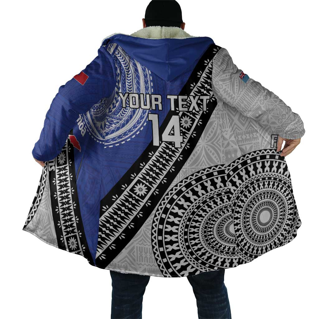 Fiji an Samoa Rugby Custom Cloak Flying Fijians Manu Samoa Together Pacific - Polynesian Pride