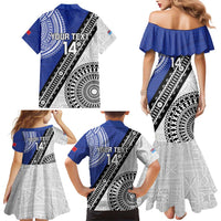 Fiji an Samoa Rugby Custom Family Matching Mermaid Dress and Hawaiian Shirt Flying Fijians Manu Samoa Together Pacific - Polynesian Pride