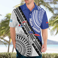 Fiji an Samoa Rugby Custom Hawaiian Shirt Flying Fijians Manu Samoa Together Pacific - Polynesian Pride