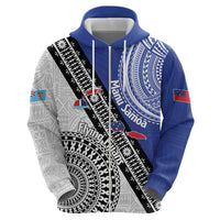 Fiji an Samoa Rugby Custom Hoodie Flying Fijians Manu Samoa Together Pacific - Polynesian Pride