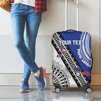 Fiji an Samoa Rugby Custom Luggage Cover Flying Fijians Manu Samoa Together Pacific LT14 - Polynesian Pride