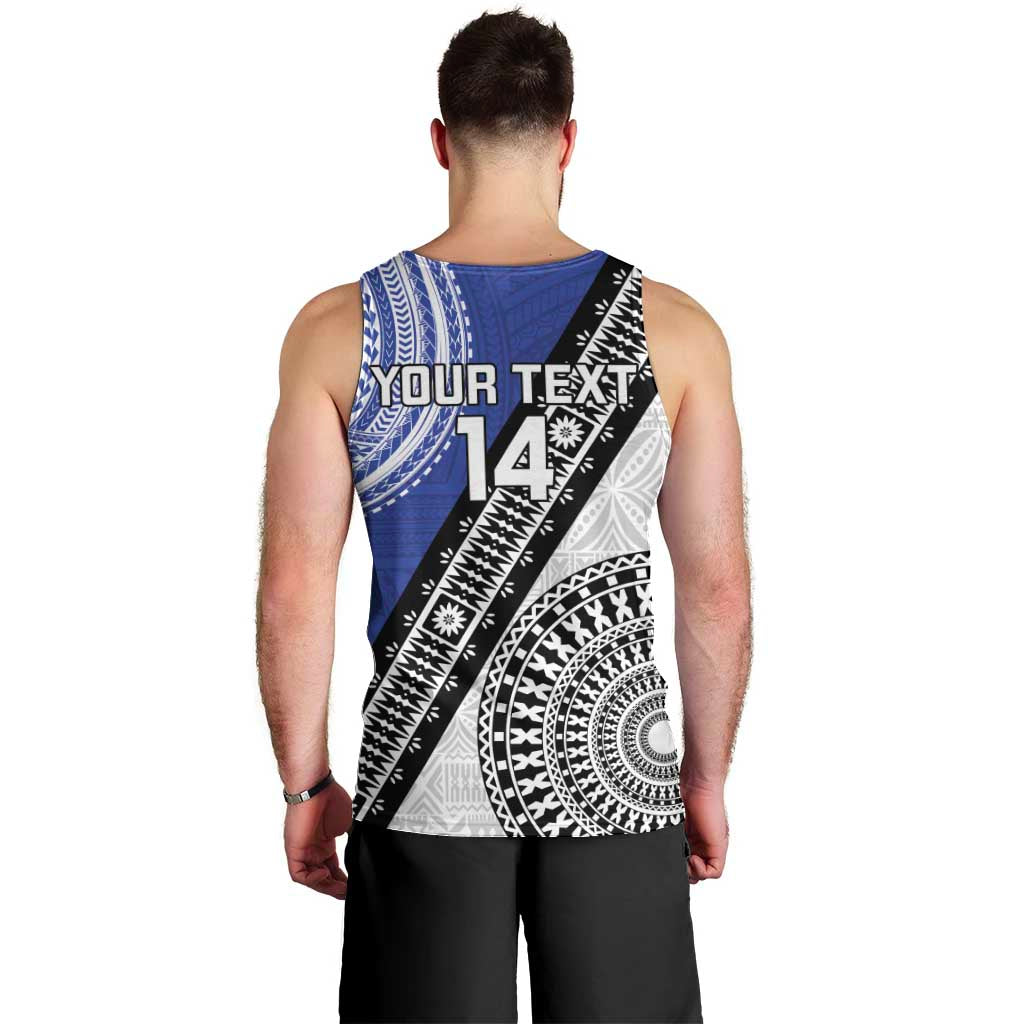 Fiji an Samoa Rugby Custom Men Tank Top Flying Fijians Manu Samoa Together Pacific - Polynesian Pride