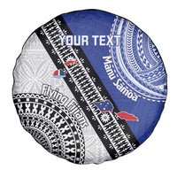 Fiji an Samoa Rugby Custom Spare Tire Cover Flying Fijians Manu Samoa Together Pacific LT14 - Polynesian Pride
