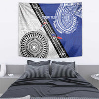 Fiji an Samoa Rugby Custom Tapestry Flying Fijians Manu Samoa Together Pacific LT14 - Polynesian Pride
