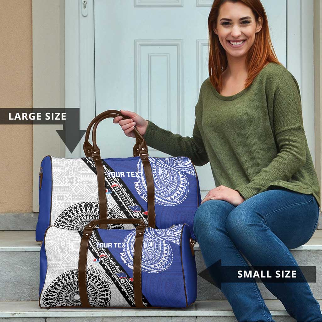 Fiji an Samoa Rugby Custom Travel Bag Flying Fijians Manu Samoa Together Pacific - Polynesian Pride