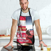 USA and Japan Rugby Custom Apron Eagles Brave Blossoms Together Pacific - Polynesian Pride