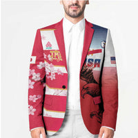 USA and Japan Rugby Custom Blazer Eagles Brave Blossoms Together Pacific LT14 - Polynesian Pride