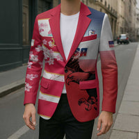 USA and Japan Rugby Custom Blazer Eagles Brave Blossoms Together Pacific LT14 - Polynesian Pride