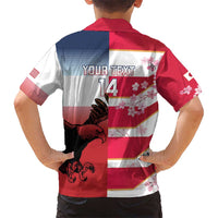 USA and Japan Rugby Custom Kid Hawaiian Shirt Eagles Brave Blossoms Together Pacific LT14 - Polynesian Pride