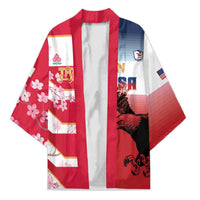 USA and Japan Rugby Custom Kimono Eagles Brave Blossoms Together Pacific - Polynesian Pride