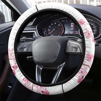 USA and Japan Rugby Steering Wheel Cover Eagles Brave Blossoms Together Pacific - Polynesian Pride