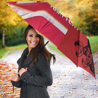 USA and Japan Rugby Custom Umbrella Eagles Brave Blossoms Together Pacific - Polynesian Pride