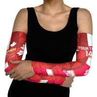 Canada and Japan Rugby Custom Arm Sleeves Canucks Brave Blossoms Together Pacific LT14 - Polynesian Pride