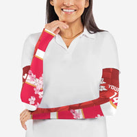 Canada and Japan Rugby Custom Arm Sleeves Canucks Brave Blossoms Together Pacific LT14 - Polynesian Pride
