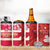 Canada and Japan Rugby 4 in 1 Can Cooler Tumbler Canucks Brave Blossoms Together Pacific - Polynesian Pride