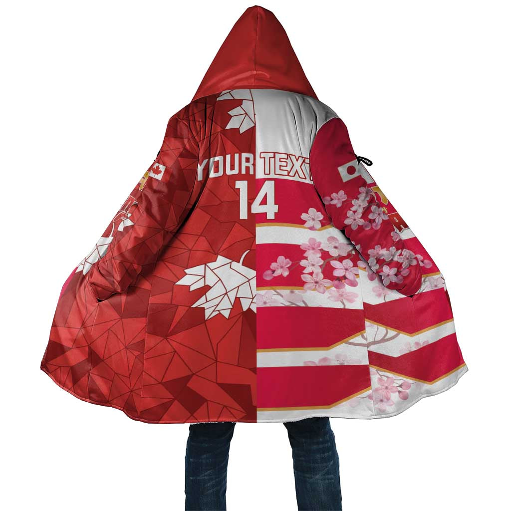 Canada and Japan Rugby Custom Cloak Canucks Brave Blossoms Together Pacific - Polynesian Pride