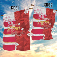 Canada and Japan Rugby Custom Garden Flag Canucks Brave Blossoms Together Pacific LT14 - Polynesian Pride