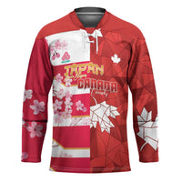Canada and Japan Rugby Custom Hockey Jersey Canucks Brave Blossoms Together Pacific - Polynesian Pride