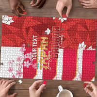 Canada and Japan Rugby Custom Puzzle Canucks Brave Blossoms Together Pacific - Polynesian Pride