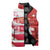 Canada and Japan Rugby Custom Sleeveless Puffer Jacket Canucks Brave Blossoms Together Pacific - Polynesian Pride