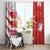 Canada and Japan Rugby Custom Window Curtain Canucks Brave Blossoms Together Pacific - Polynesian Pride