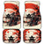Samurai Warrior Japan Car Mats Red-blossomed Tree Classic Japanese Stylized - Polynesian Pride