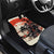 Samurai Warrior Japan Car Mats Red-blossomed Tree Classic Japanese Stylized - Polynesian Pride