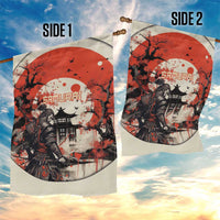 Samurai Warrior Japan Garden Flag Red-blossomed Tree Classic Japanese Stylized LT14 - Polynesian Pride