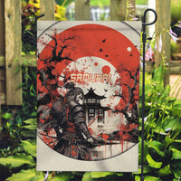 Samurai Warrior Japan Garden Flag Red-blossomed Tree Classic Japanese Stylized LT14 Garden Flag Red - Polynesian Pride