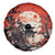 Samurai Warrior Japan Spare Tire Cover Red-blossomed Tree Classic Japanese Stylized - Polynesian Pride