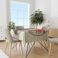 Samurai Warrior Japan Tablecloth Red-blossomed Tree Classic Japanese Stylized - Polynesian Pride