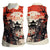 Samurai Warrior Japan Women Sleeveless Polo Shirt Red-blossomed Tree Classic Japanese Stylized - Polynesian Pride