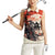 Samurai Warrior Japan Women Sleeveless Polo Shirt Red-blossomed Tree Classic Japanese Stylized - Polynesian Pride