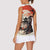 Samurai Warrior Japan Women Sleeveless Polo Shirt Red-blossomed Tree Classic Japanese Stylized - Polynesian Pride